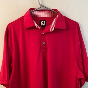 NWOT FootJoy red polo shirt